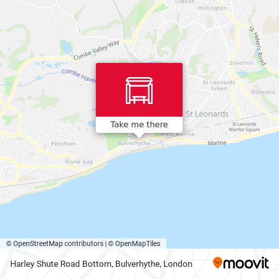Harley Shute Road Bottom, Bulverhythe map
