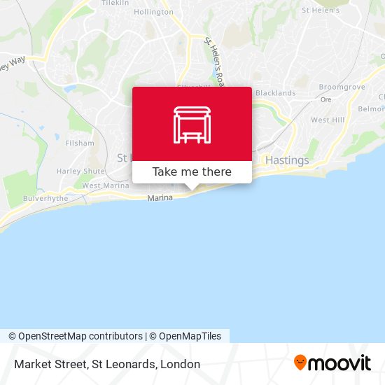 Market Street, St Leonards map