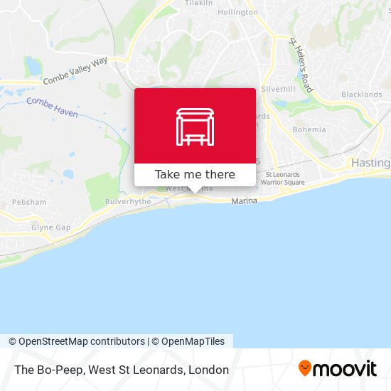 The Bo-Peep, West St Leonards map