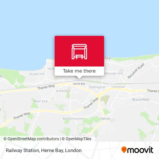 Railway Station, Herne Bay map