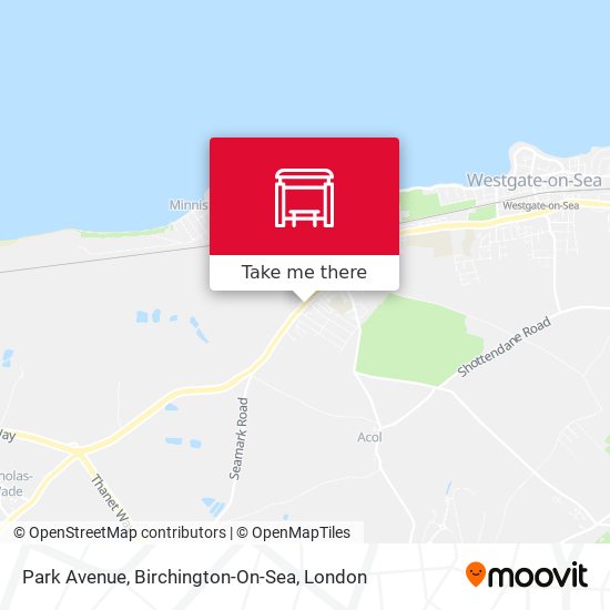Park Avenue, Birchington-On-Sea map