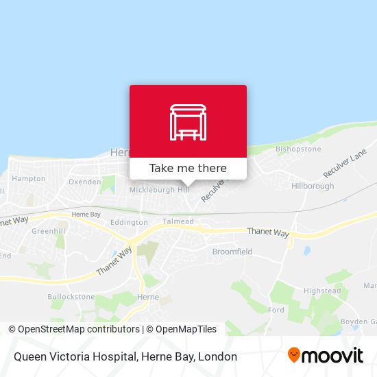 Queen Victoria Hospital, Herne Bay map