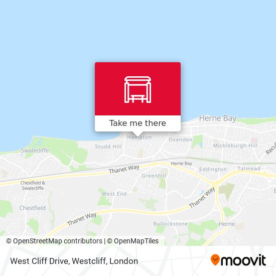 West Cliff Drive, Westcliff map