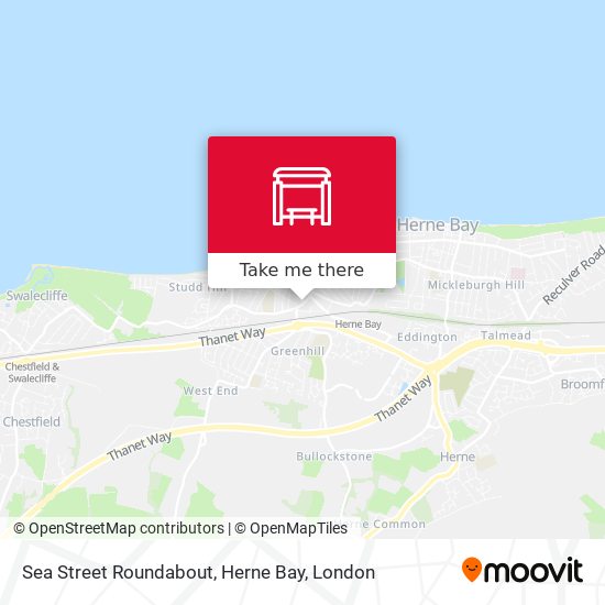 Sea Street Roundabout, Herne Bay map