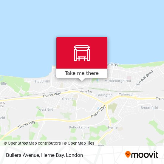 Bullers Avenue, Herne Bay map
