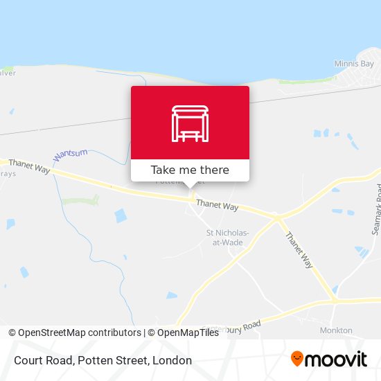 Court Road, Potten Street map