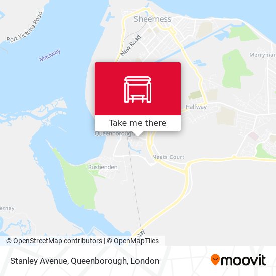 Stanley Avenue, Queenborough map