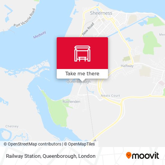 Railway Station, Queenborough map