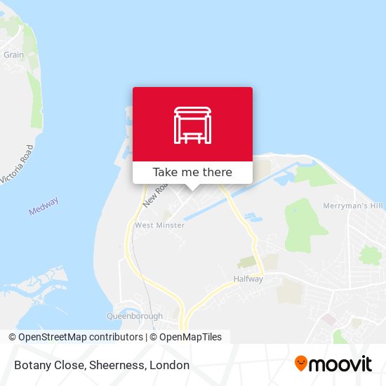 Botany Close, Sheerness map