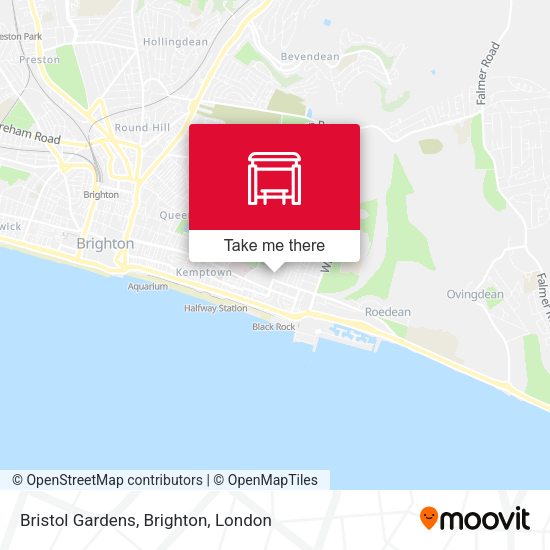Bristol Gardens, Brighton map