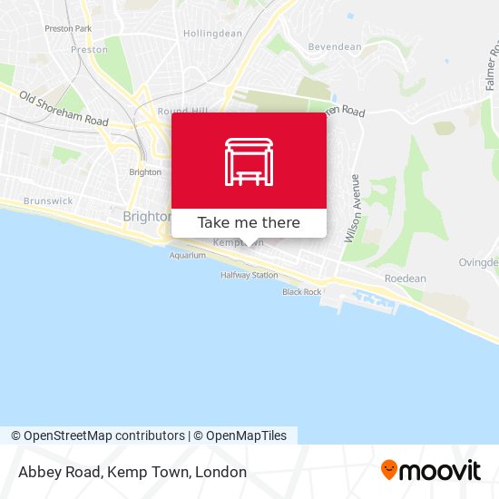 Abbey Road, Kemp Town map