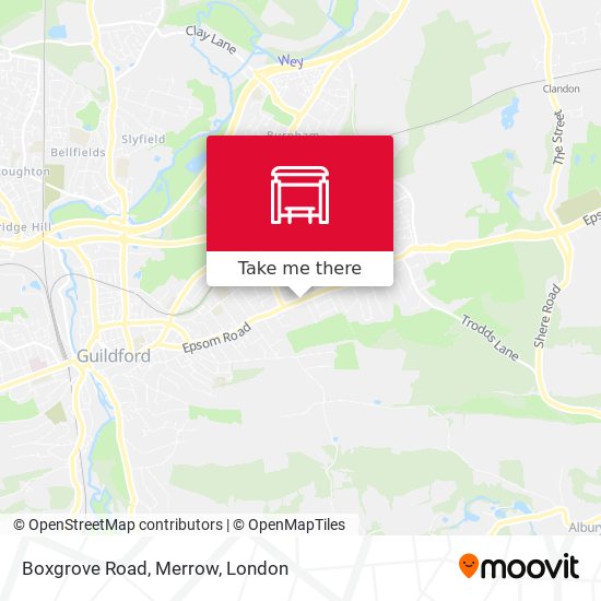 Boxgrove Road, Merrow map
