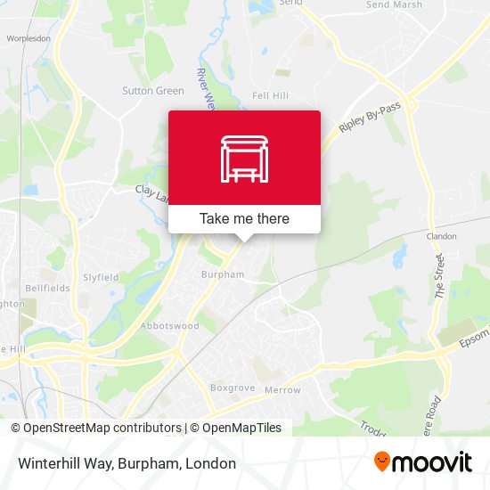 Winterhill Way, Burpham map