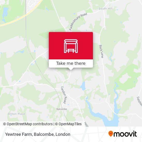 Yewtree Farm, Balcombe map