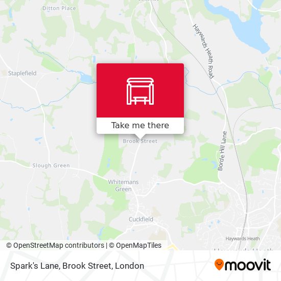 Spark's Lane, Brook Street map