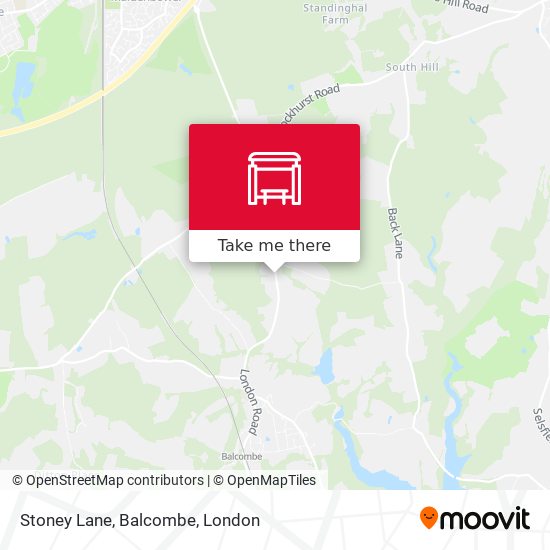 Stoney Lane, Balcombe map