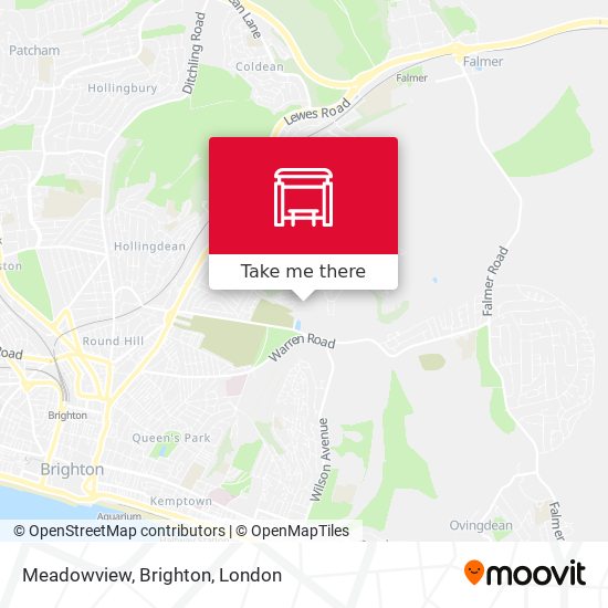 Meadowview, Brighton map