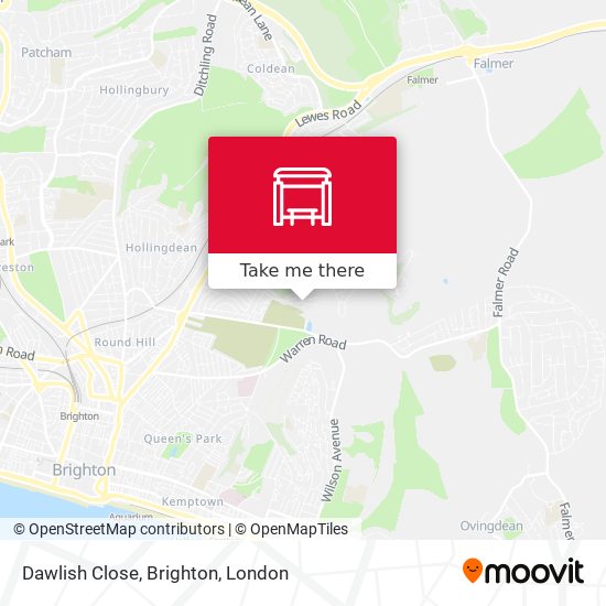 Dawlish Close, Brighton map