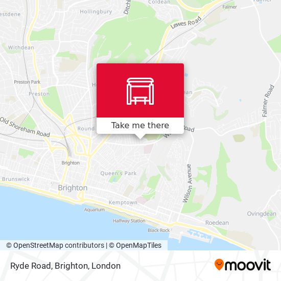 Ryde Road, Brighton map