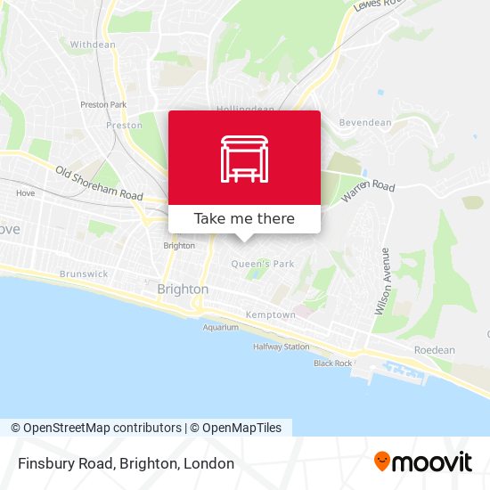 Finsbury Road, Brighton map