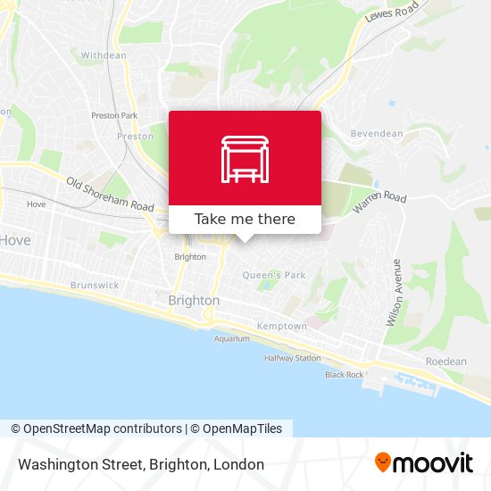 Washington Street, Brighton map