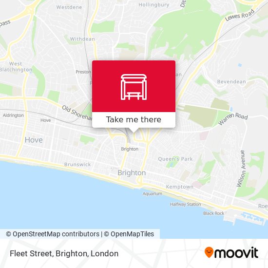 Fleet Street, Brighton map