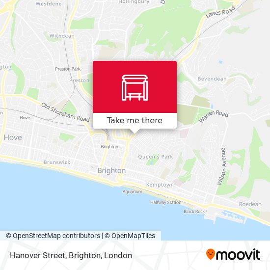 Hanover Street, Brighton map