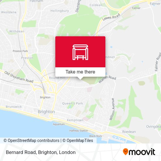Bernard Road, Brighton map