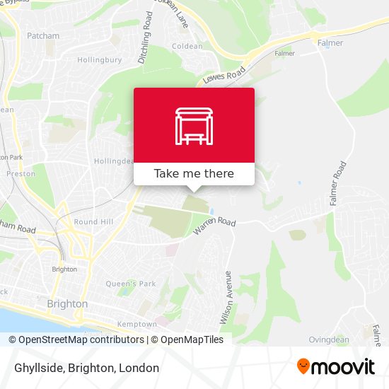 Ghyllside, Brighton map