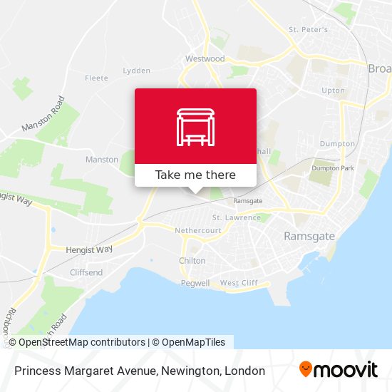 Princess Margaret Avenue, Newington map