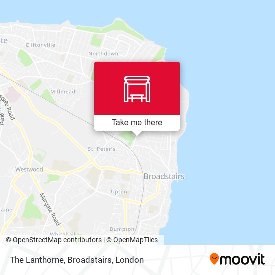 The Lanthorne, Broadstairs map