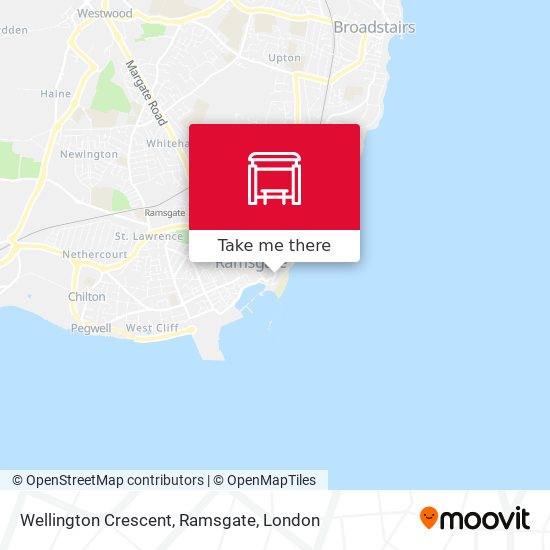 Wellington Crescent, Ramsgate map