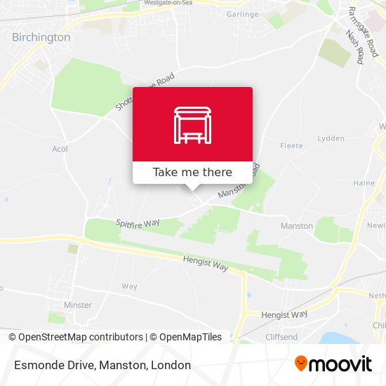 Esmonde Drive, Manston map