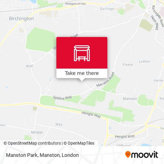Manston Park, Manston map