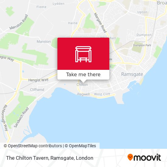 The Chilton Tavern, Ramsgate map