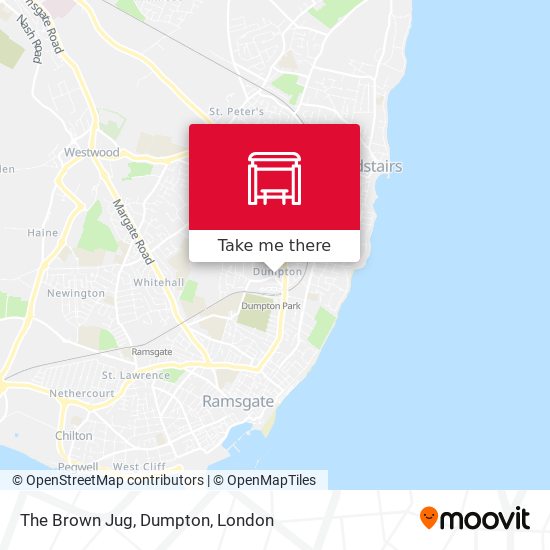 The Brown Jug, Dumpton map