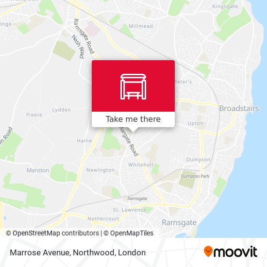 Marrose Avenue, Northwood map