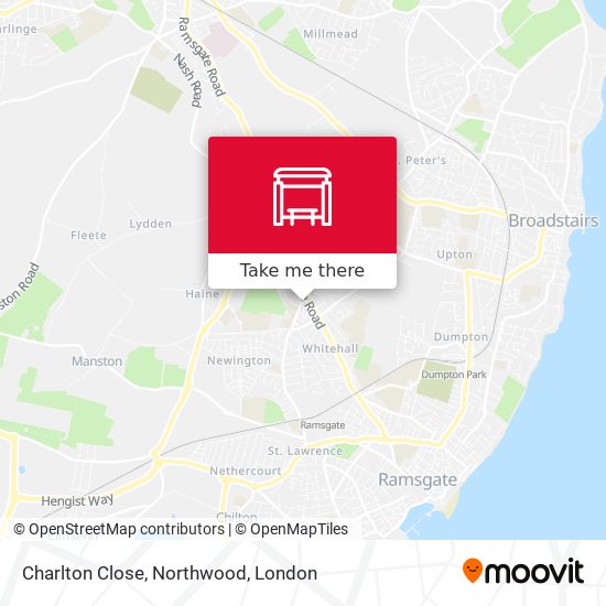 Charlton Close, Northwood map
