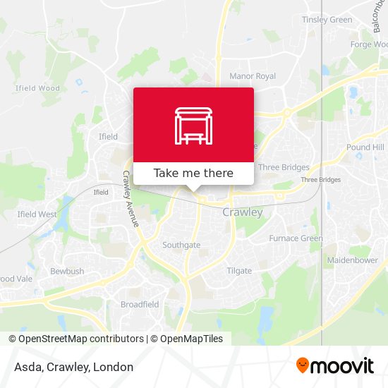 Asda, Crawley map