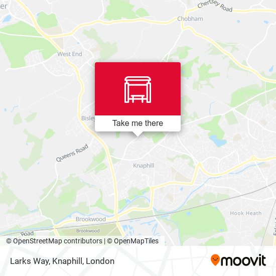 Larks Way, Knaphill map