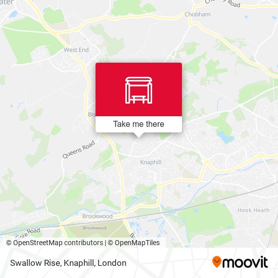 Swallow Rise, Knaphill map