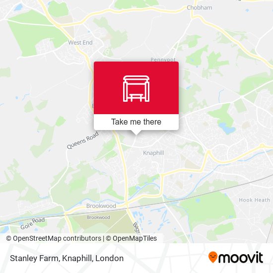 Stanley Farm, Knaphill map