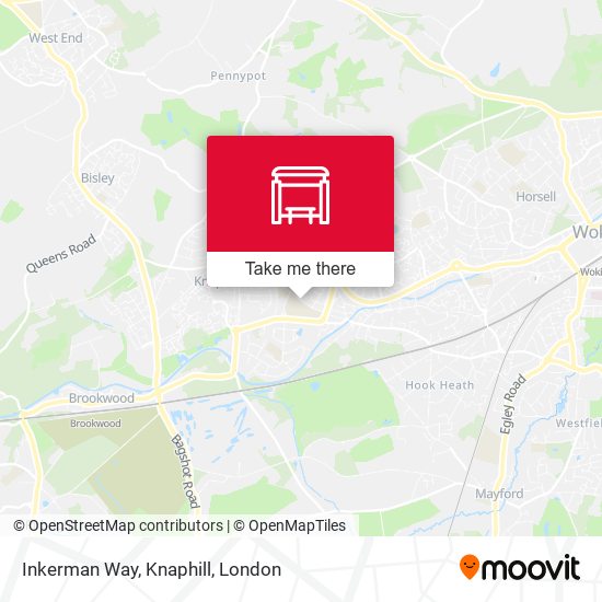 Inkerman Way, Knaphill map