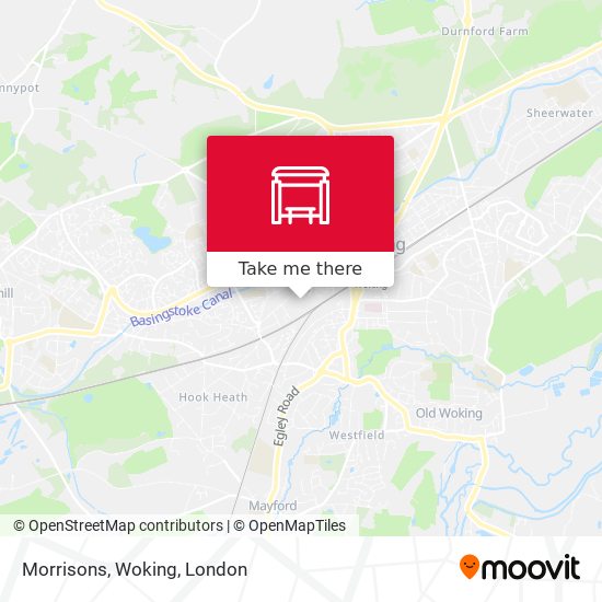 Morrisons, Woking map