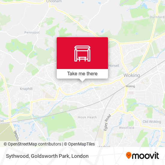 Sythwood, Goldsworth Park map