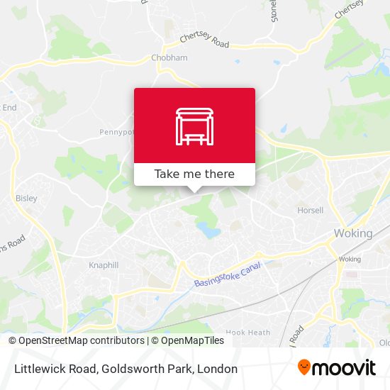 Littlewick Road, Goldsworth Park map