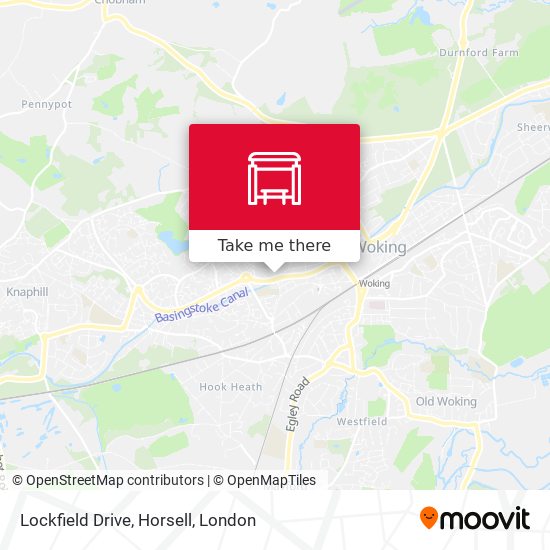 Lockfield Drive, Horsell map