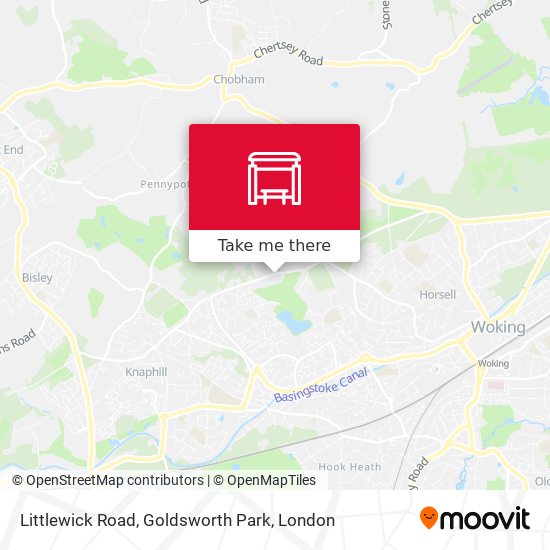 Littlewick Road, Goldsworth Park map