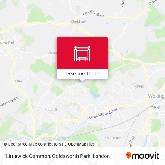 Littlewick Common, Goldsworth Park map