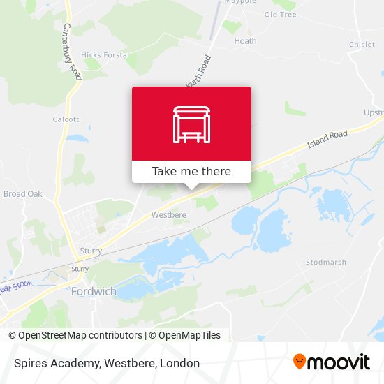 Spires Academy, Westbere map